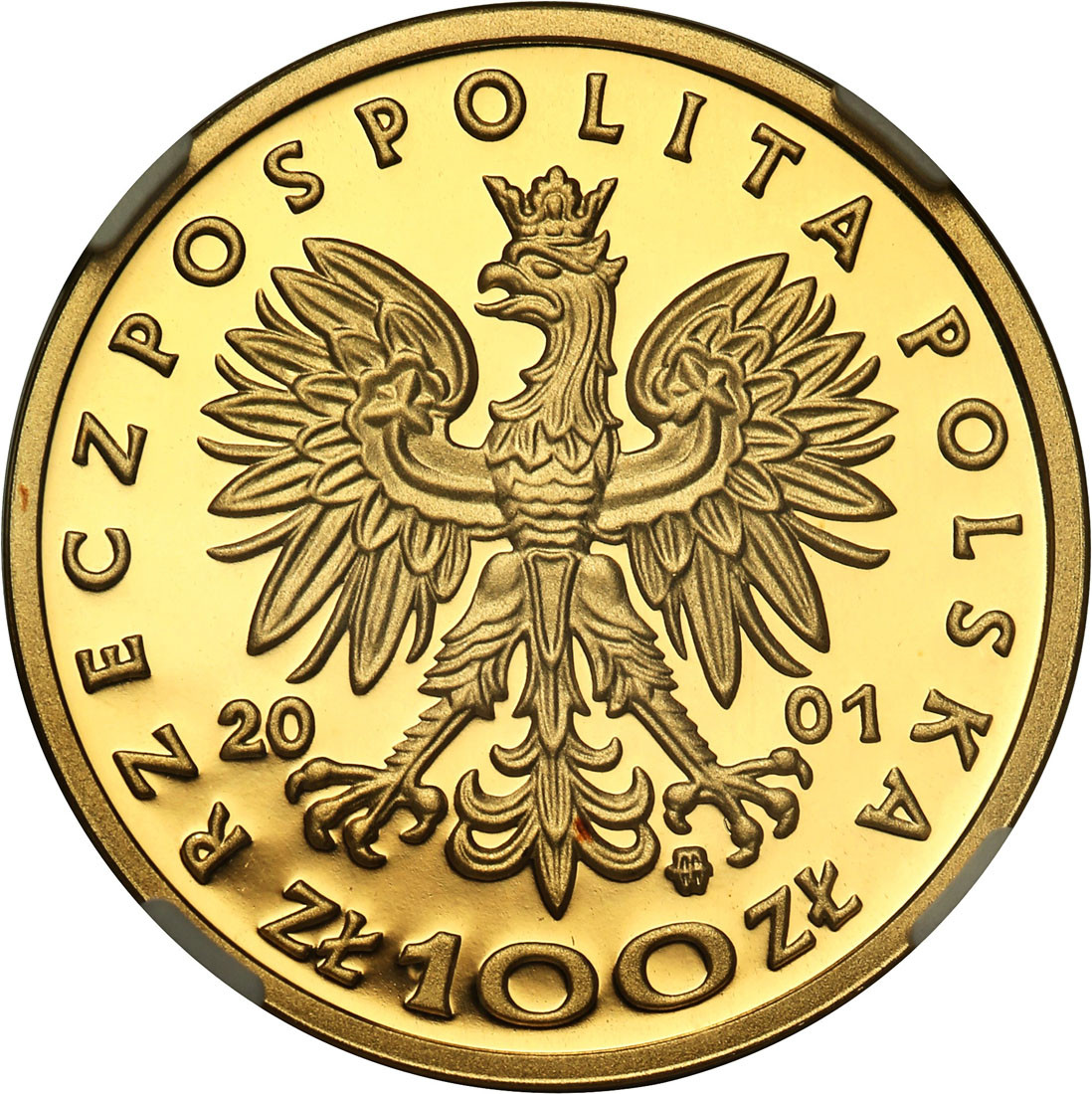 III RP. 100 złotych 2001 Jan III Sobieski NGC PF70 ULTRA CAMEO (MAX)